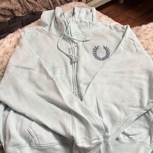 PINK Victoria's Secret Light Blue Hoodie